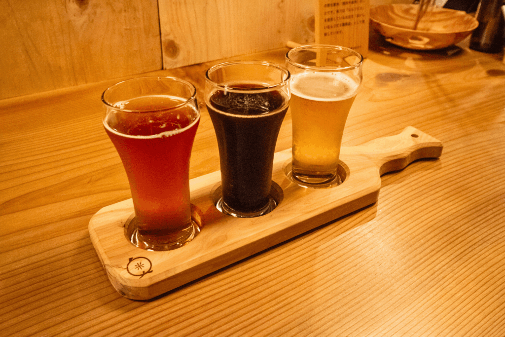 奥大和ビールの3種飲み比べセット