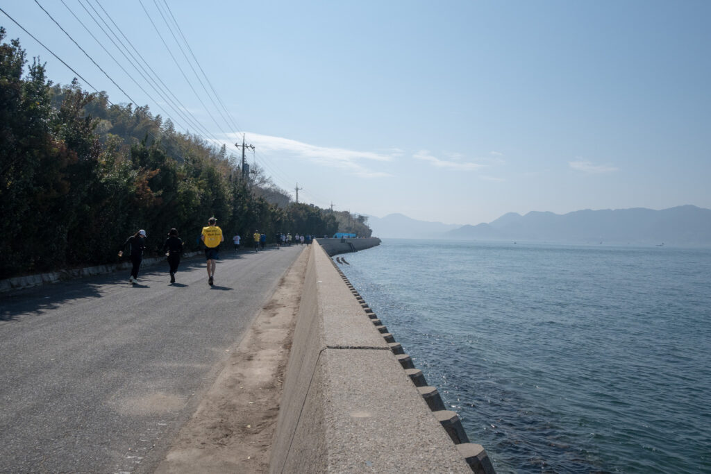 せとだレモンマラソン中に見えた風景