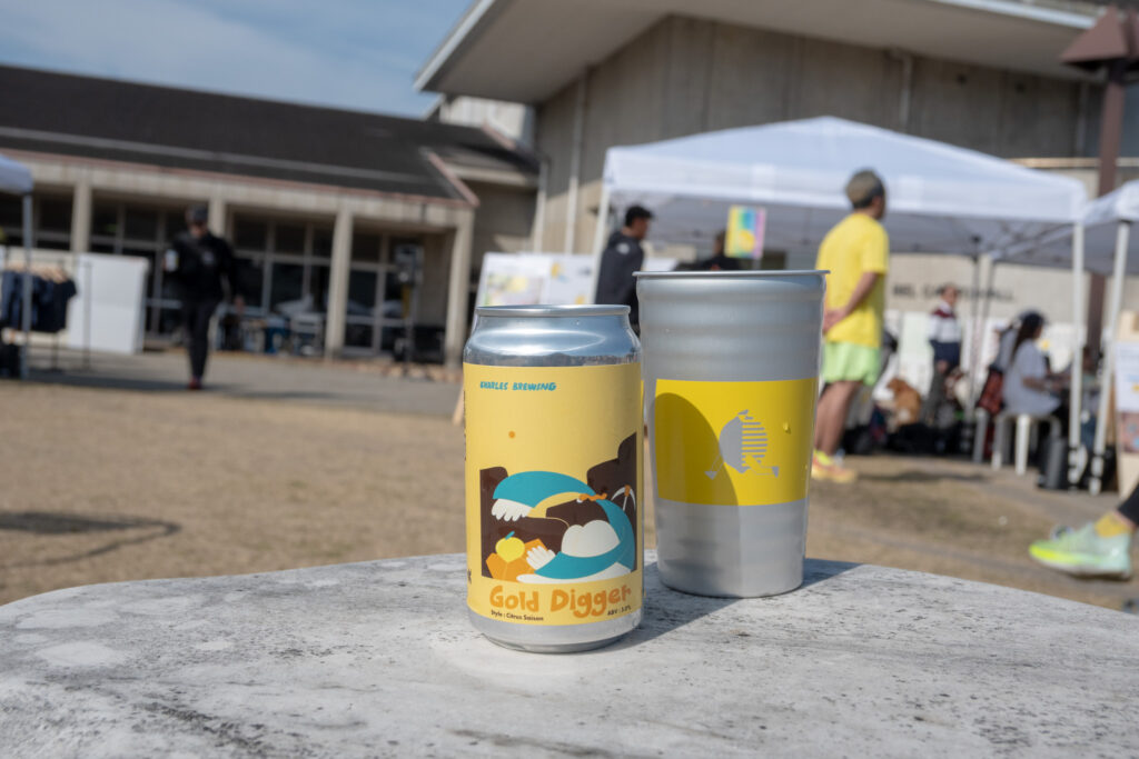 マラソン完走後にクラフトビールで乾杯